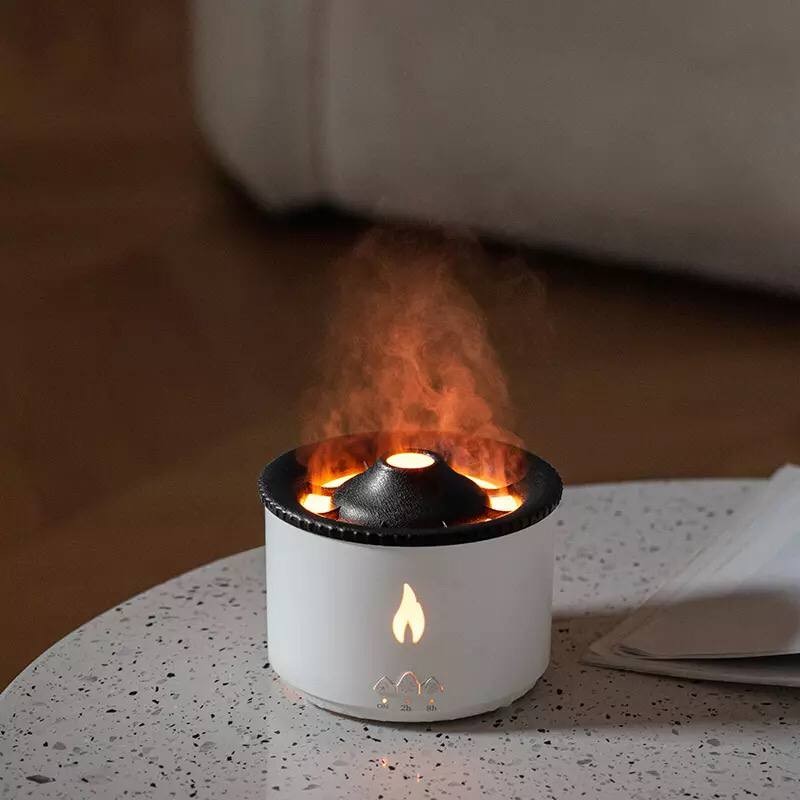 360ml 3D Flame Ultrasonic Volcano Jellyfish Aroma Diffuser